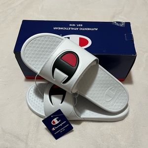 Men Champion super slide slides in white NWT